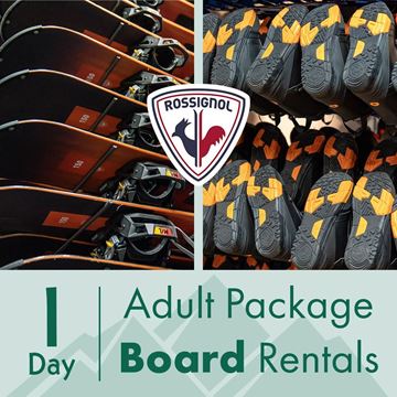 1 Day Adult Snowboard Rental Package