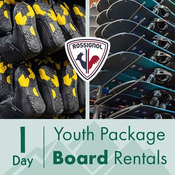 1 Day Youth Snowboard Rental Package