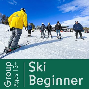 Beginner Teen and Adult Half Day Ski Group Lessons