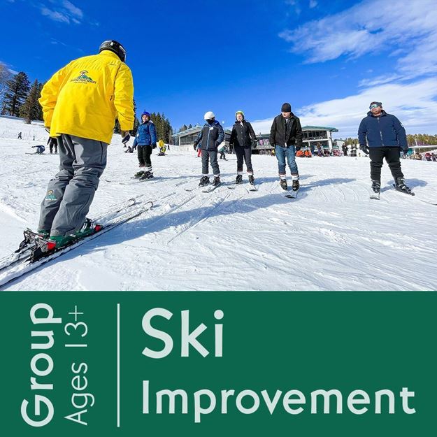 Improvement Teen and Adult Half Day Ski Group Lessons
