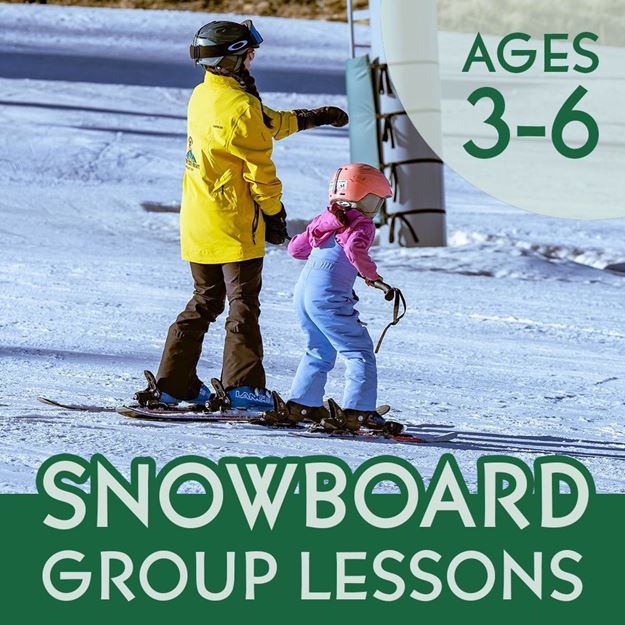 Ages 3-6 Group Snowboarding Lessons